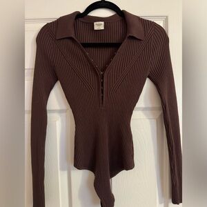 A&F Ribbed Bodysuit 🤎